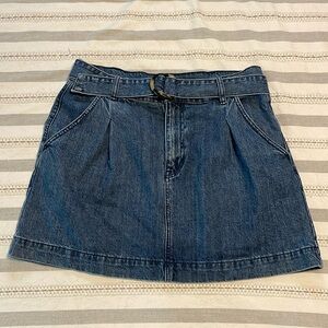 Free people Jean skirt with adjustable waist